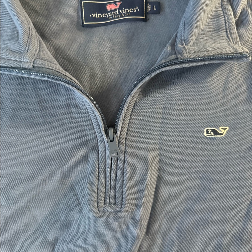 Vineyard Vines Blue Quarter-Zip Pullover